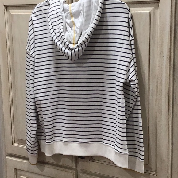 Joules Striped Bee Zip-Up Hoodie Jacket sweater coat, NWOT - Picture 3 of 9